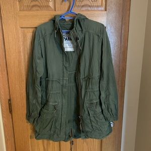 Army green fall jacket
